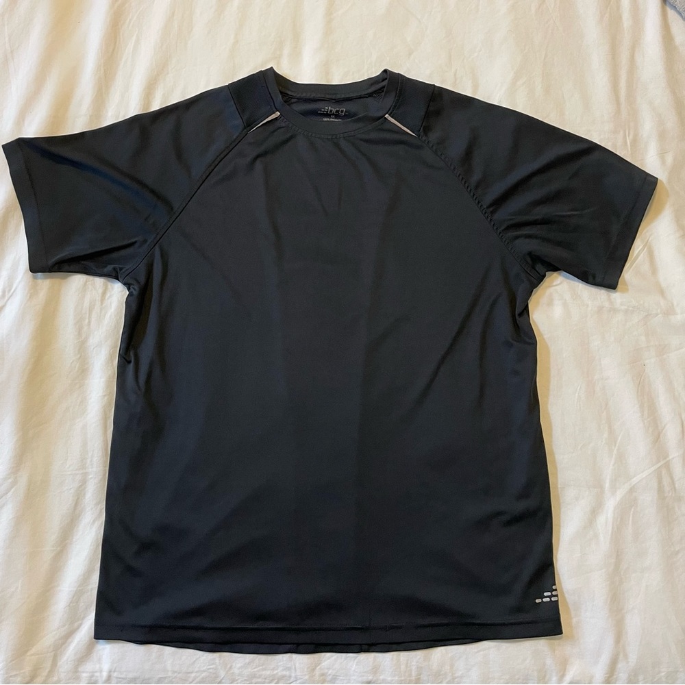 Black BCG men’s workout shirt.